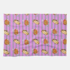 Strip Halloween Geschirrtuch