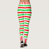 Strip Happy Festive mit Snowman und Schneeflocken Leggings (Rückseite)