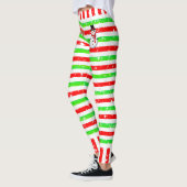 Strip Happy Festive mit Snowman und Schneeflocken Leggings (Links)