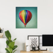 Strip Hot Air Ballon Poster (Heimbüro)
