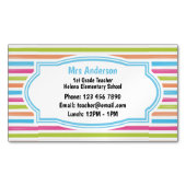 Strip Kontakt zum Lehrer Magnetische Visitenkarte (Vorderseite)