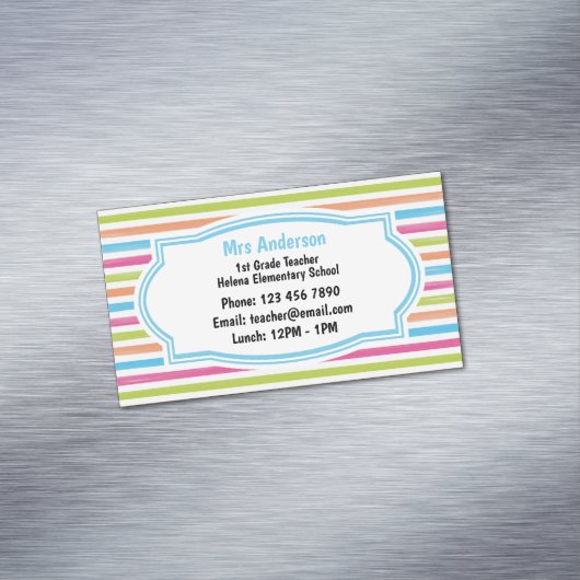 Strip Kontakt zum Lehrer Magnetische Visitenkarte (Beispiel)
