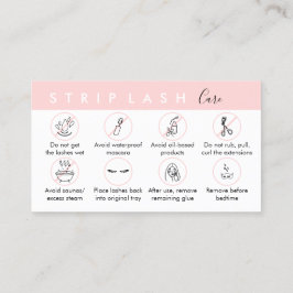 Strip Lash Aftercare Visitenkarte
