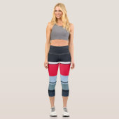 Strip Modern Capri Leggings (Vorderseite)