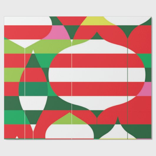 Strip-Ornament Geschenkpapier (Flach)