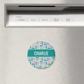 Strip Pattern individuelle Name Magnet (In Situ (Geschirrspüler))