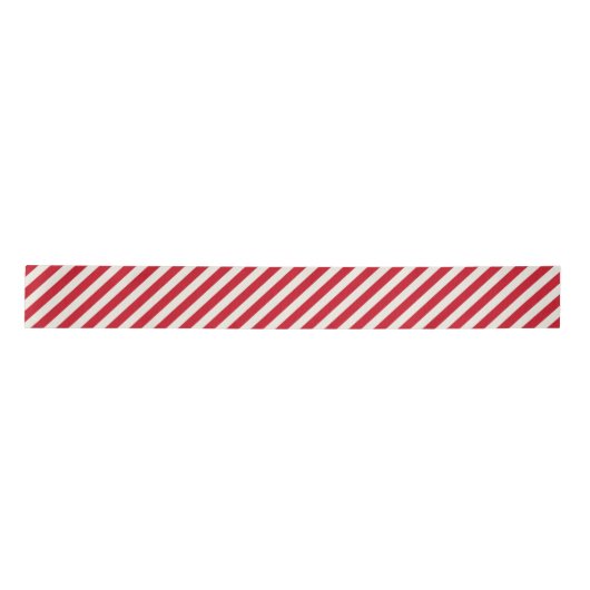 Strip Red White Satinband (Vorderseite)