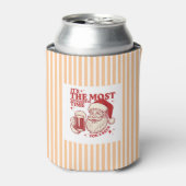 Strip Retro Santa Wunderbare Zeit für ein Bier Dosenkühler (Kanne Vorderseite)