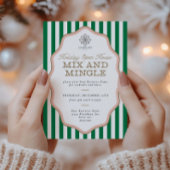 Strip Wavy Frame Business Holiday Party Einladung