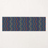 Stripe African inspiriert lebendige energiereiche  Yogamatte (Vorderseite (Horizontal))