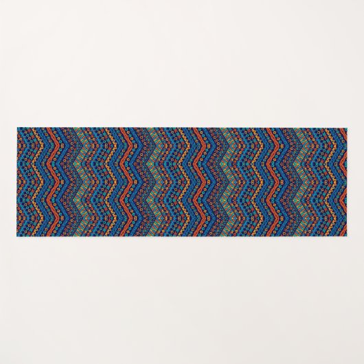 Stripe African inspiriert lebendige energiereiche  Yogamatte (Vorderseite (Horizontal))