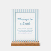 Stripe Beach Club Message In a Bottle keepsake  Acrylschild (Vorderseite)
