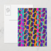 Stripe Beans Postkarte (Vorne/Hinten)