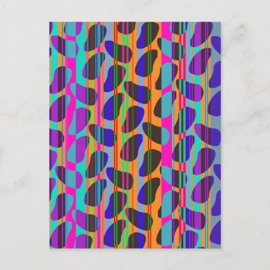 Stripe Beans Postkarte (Vorderseite)