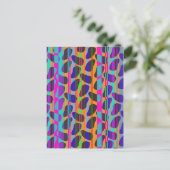 Stripe Beans Postkarte (Stehend Vorderseite)