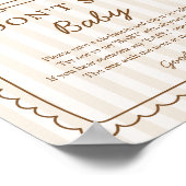 Stripe Bun in the Oven Don’t Say Baby Game Poster (Ecke)