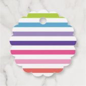 Stripe Candy Land Lollipop Geburtstagsparty Geschenkanhänger (Rückseite)