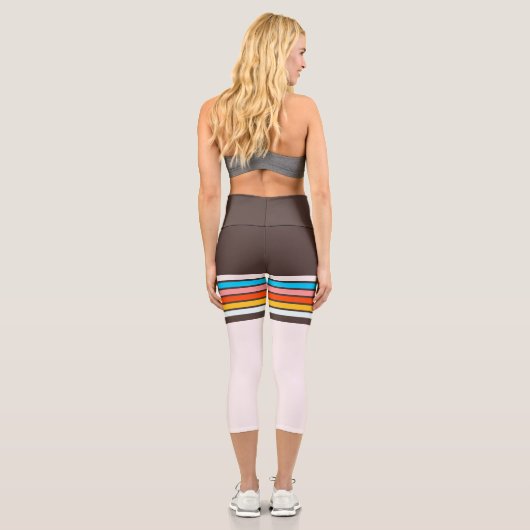 Stripe Classic Capri Leggings (Rückseite)