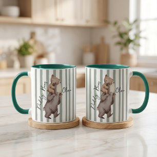 Stripe Daddy Bear Vatertagsgeschenk für Papa Tasse