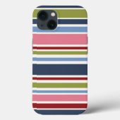 Stripe Deep Hues Tough Case-Mate iPhone Case (Rückseite)