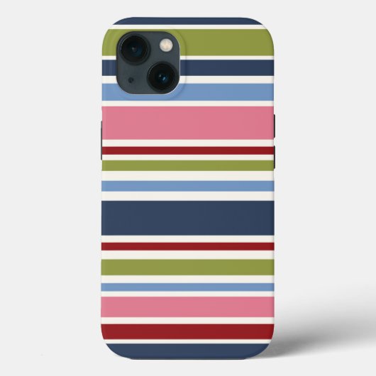 Stripe Deep Hues Tough Case-Mate iPhone Case (Rückseite)