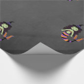 Stripe Halloween Meerjungfrau Hexe WRAP Geschenkpapier (Ecke)