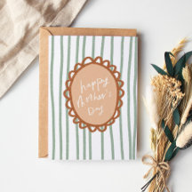 Stripe Hand gezogen Rahmen glücklich Muttertag