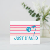 Stripe Just Maui'd Postkarte (Stehend Vorderseite)