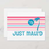 Stripe Just Maui'd Postkarte (Vorne/Hinten)