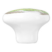 Stripe Lighthouse Keramik Door Knob Keramikknauf (Seitenansicht)