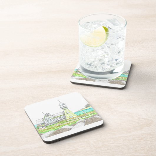 Stripe Lighthouse Untersetzer (Rechte Seite)