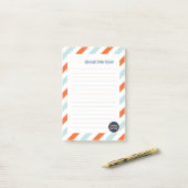 Stripe Mitzvah Post-it-Notizen Post-it Klebezettel (Auf Schreibtisch)