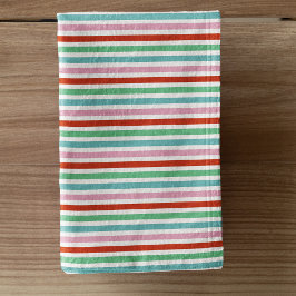 Stripe Pattern Modern Colorful Christmas Cheer Handtuch