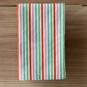 Stripe Pattern Modern Colorful Christmas Cheer Handtuch