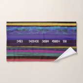 Stripe Retrolinien Horizontal handbemalt DIY Badhandtuch Set (Handtuch)