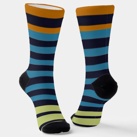 Stripe Socks for Dad Crew Socks Socken (Gewinkelt)