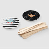 Stripe Vintag floral Tee Party Boy Baby Dusche Fächer (Non-assembled)