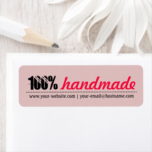 Striped 100% Handmade-Tag (Insitu)