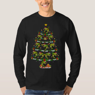 Striped Bass Fish Xmas Trepe Bass Christma gestrei T-Shirt
