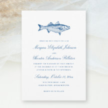 Striped Bass Fishing Theme Elegante Hochzeit der M