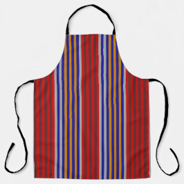 STRIPED BLAUE RED COLUMS SCHÜRZE