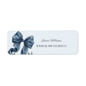 Striped Blue Bow  (Vorne)