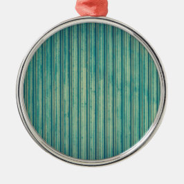 Striped Blue Lines Keramik Ornament Aus Metall