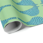 Striped Bluebird Geschenkpapier (Rolleneckpunkt)