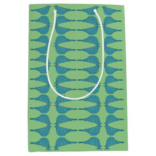 Striped Bluebird Mittlere Geschenktüte (Vorderseite)