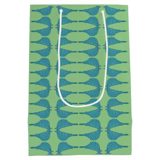 Striped Bluebird Mittlere Geschenktüte (Rückseite)