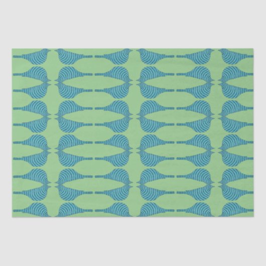 Striped Bluebird Seidenpapier (Vorderseite)