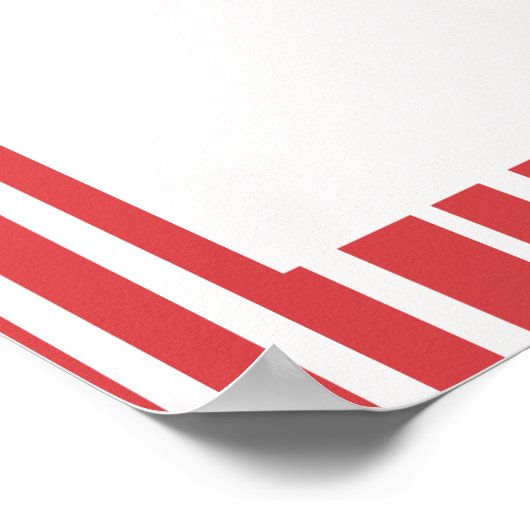 Striped Bow Coquette Bachelorette Weekend Welcome Poster (Ecke)