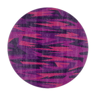Striped Camouflage: Abstraktes geometrisches Muste Schneidebrett
