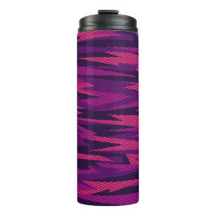 Striped Camouflage: Abstraktes geometrisches Muste Thermosbecher